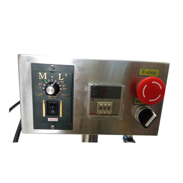 Máquina de llenado de aceite de pasta líquida semiautomática neumática salsa de miel champú con calentador y mezclador