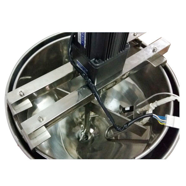 Máquina de llenado de aceite de pasta líquida semiautomática neumática salsa de miel champú con calentador y mezclador