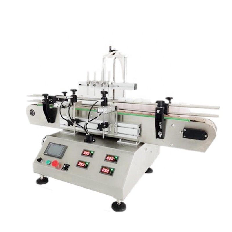 Máquina de llenado de líquido de escritorio automática de aceite esencial pequeño Perfume botella de llenado de líquido tapa y etiquetado de la máquina
