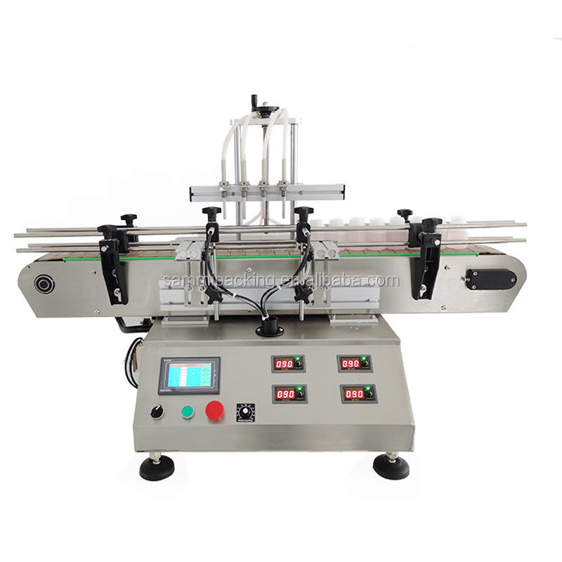 Máquina de llenado de líquido de escritorio automática de aceite esencial pequeño Perfume botella de llenado de líquido tapa y etiquetado de la máquina