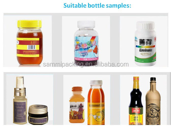 Máquina de etiquetado semiautomática de botellas redondas de tipo accionado eléctricamente