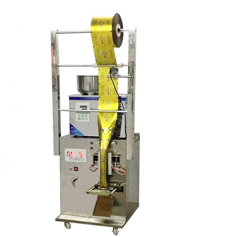 Máquina de embalaje automática más vendida con pesaprima y sellador para azúcar, té, granos