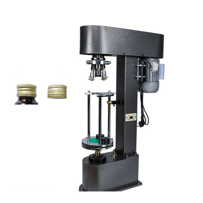 Máquina de tapón de cuerda semiautomática de alta precisión para botellas de vino y whisky tapa de aluminio