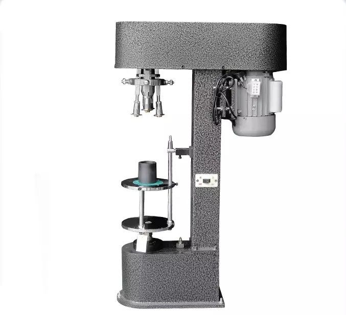 Máquina de tapón de cuerda semiautomática de alta precisión para botellas de vino y whisky tapa de aluminio