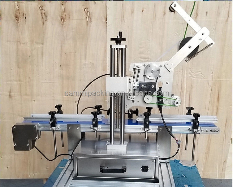 Máquina de etiquetado automático de pegatinas de mesa para bolsas de papel de caja plana