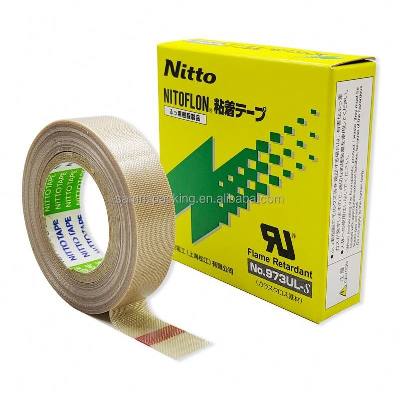 Nitto 973UL Nitto 903 PTFE cinta de fibra de vidrio cinta de película para el sellado Nitto cinta 0,13 mm × 13 mm × 10 m 973UL-S