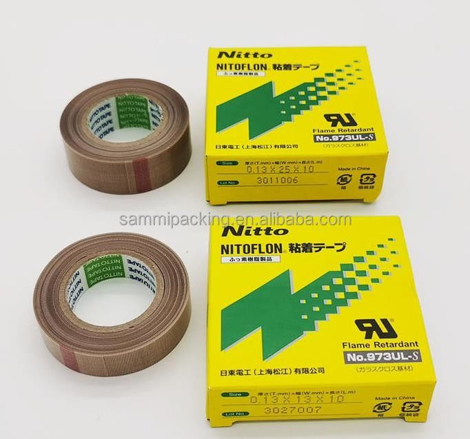 Nitto 973UL Nitto 903 PTFE cinta de fibra de vidrio cinta de película para el sellado Nitto cinta 0,13 mm × 13 mm × 10 m 973UL-S