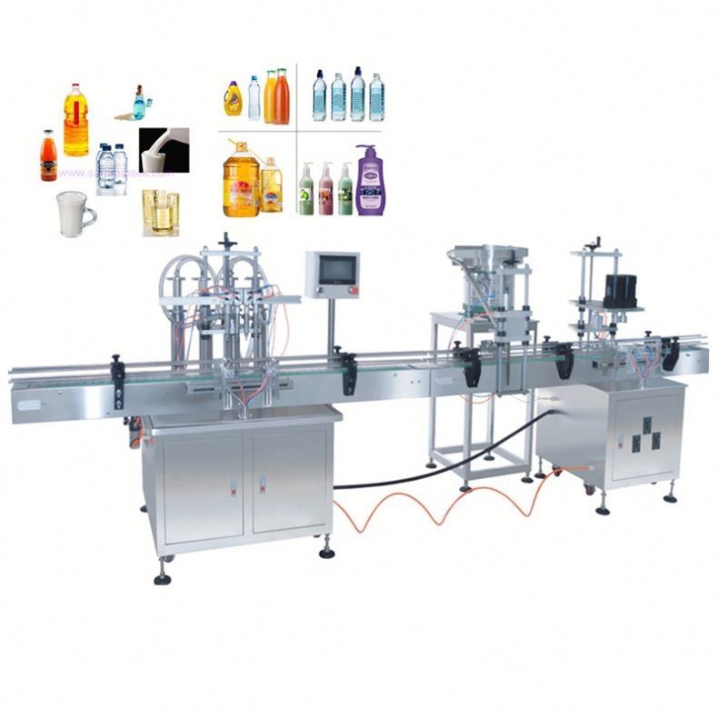 Máquina automática de llenado de líquido de 4 cabezas para la línea de embotellado