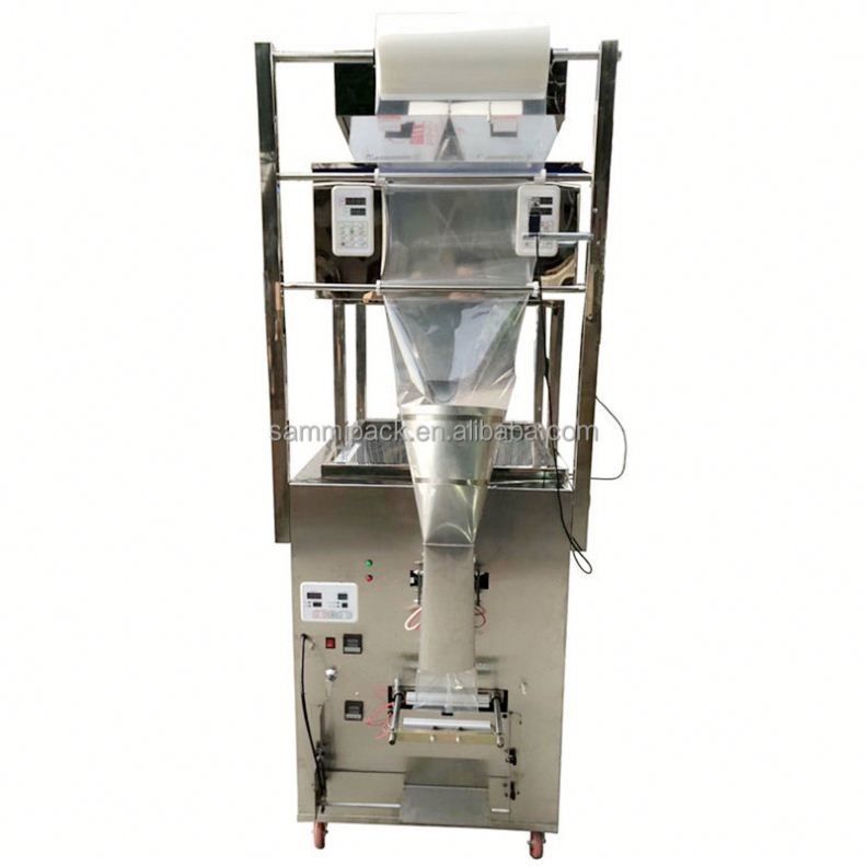 Máquina automática de llenado de harina y detergente en polvo de doble cabeza de 500-1000 g Pesado y embalaje en bolsas para alimentos