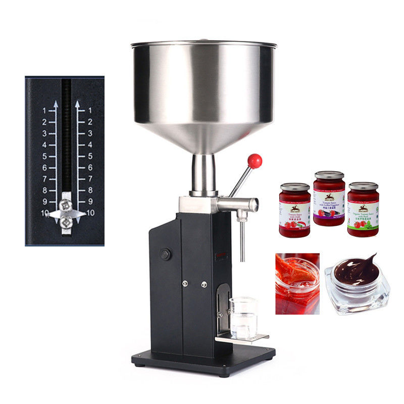 A-03 Máquina de llenado de dosis pequeñas de pasta / relleno semiautomático manual para crema y champú y cosméticos