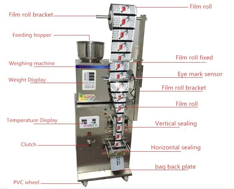 Ventas directas de fábrica Máquina automática de embalaje de bolsas de té en polvo Máquina de embalaje de bolsas de polvo Máquinas de sellado
