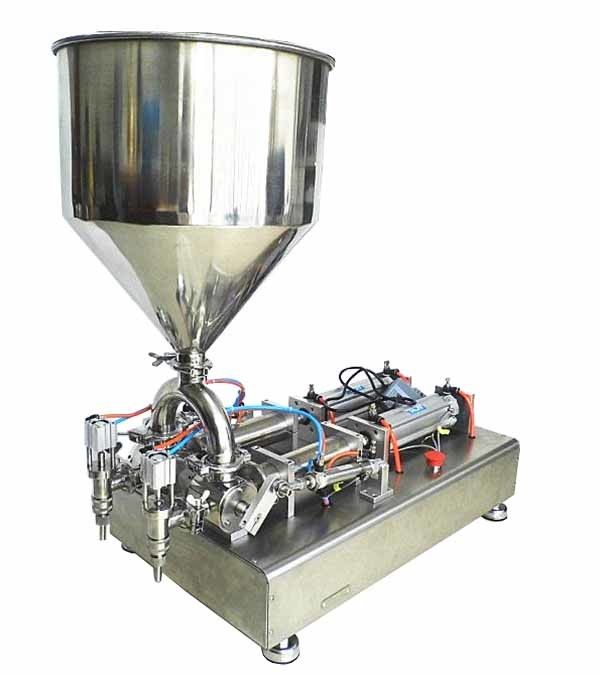 220V Máquina de llenado de crema semiautomática de doble cabeza para salsa de salsa de salsa de salsa de salsa cosmética