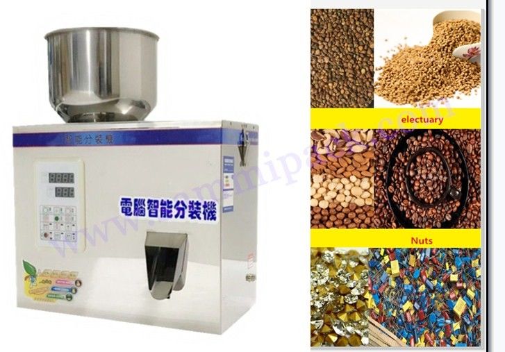 FZ-100 máquina de llenado de té seco, polvo, semillas, grano de pesado fácil de operar 2-100g