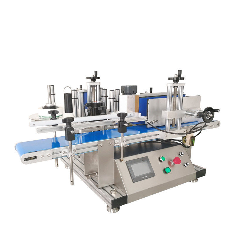 Vial Jarrón de vidrio de mesa puede pegatina botella de agua de vino automática botella redonda máquina de etiquetado para botellas redondas