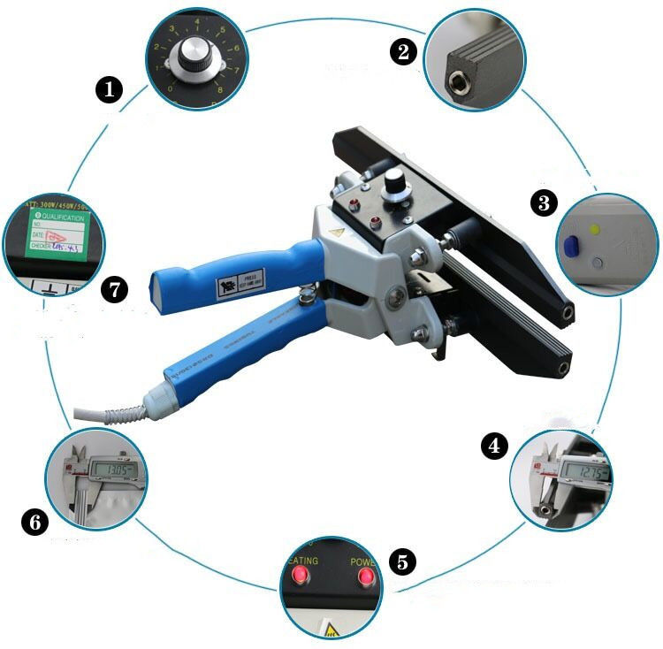 16 pulgadas de caliente Bolsa de sellador de crimp Crimper Control de temperatura del sellador portátil para bolsas Kraft de papel de aluminio de Mylar