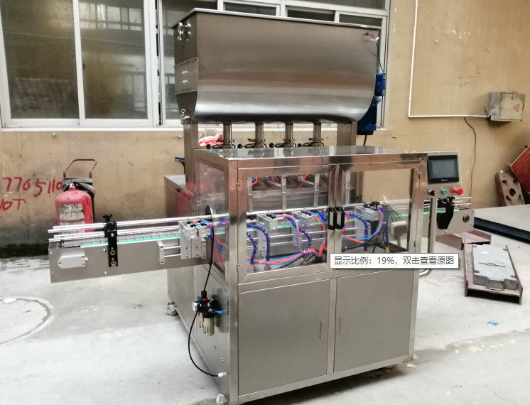 Línea de producción automática de llenado de líquido de pasta de crema con máquina de tapón