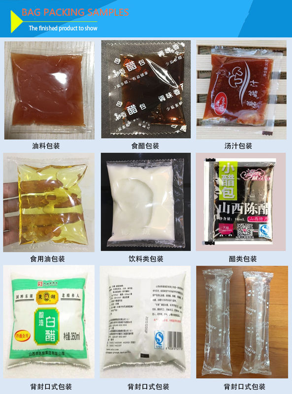 Bolsa pequeña automática de bolsillo de juguete bolsillo de embalaje de jabón, detergente de aceite, jugo, salsa de ketchup, salsa de pasta, llenado de líquido.