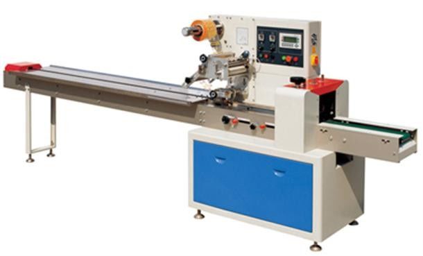 Máquina de embalaje de almohadas de envasado de flujo horizontal de galletas de galletas para pan de queso de chocolate