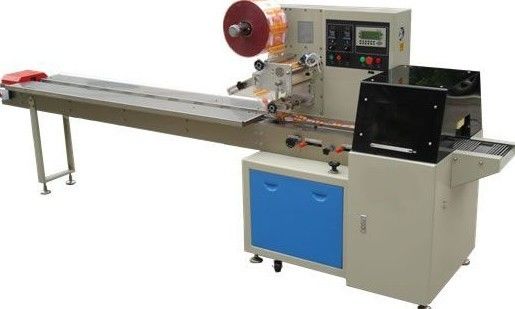 Máquina de embalaje de almohadas de envasado de flujo horizontal de galletas de galletas para pan de queso de chocolate