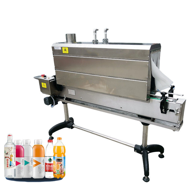 Máquina de etiquetado automática de botellas de calefacción de manga encogida Aplicador de manga encogida con túnel de vapor