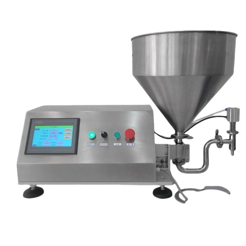 Máquina de llenado semiautomática rotativa servo lóbulo rotor engranaje bomba de pistón grasa de aceite crema de pasta dispensador para líquidos gruesos