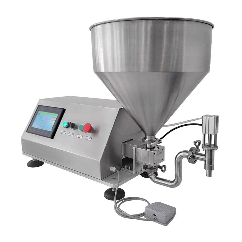 Máquina de llenado semiautomática rotativa servo lóbulo rotor engranaje bomba de pistón grasa de aceite crema de pasta dispensador para líquidos gruesos