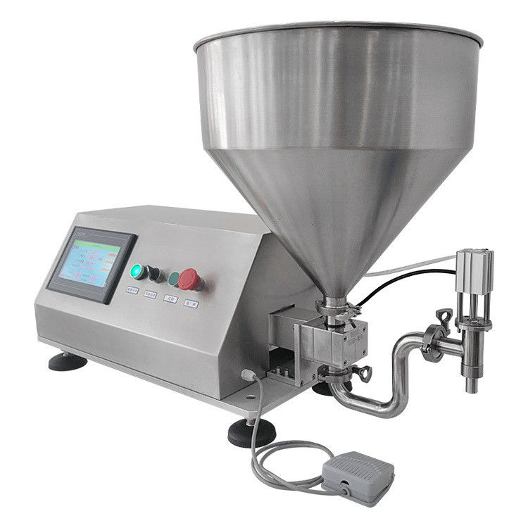 Máquina de llenado semiautomática rotativa servo lóbulo rotor engranaje bomba de pistón grasa de aceite crema de pasta dispensador para líquidos gruesos