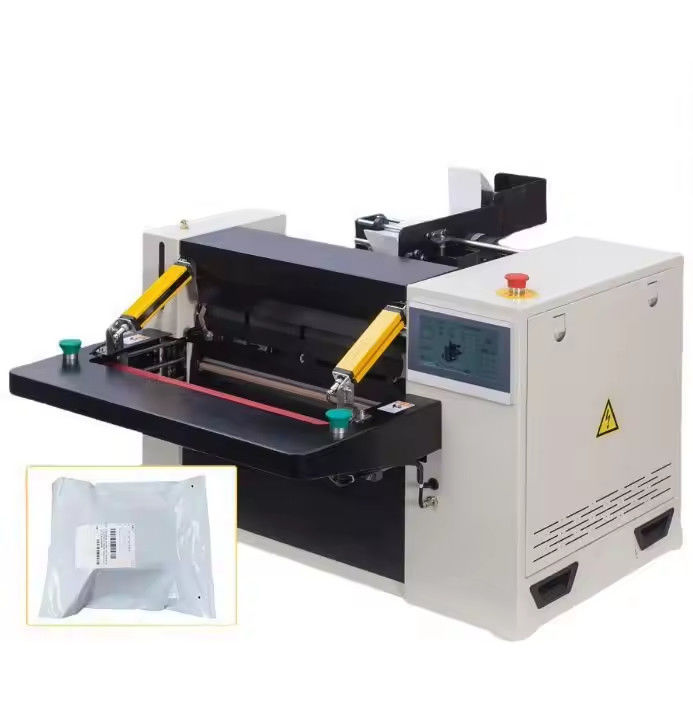 DFD40I Máquina de sellado y etiquetado de bolsas Máquina automática de embalaje de bolsas Express Ecommerce Sistemas de embalaje Máquina de embalaje Auto embalaje