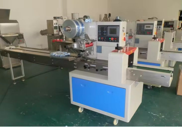 Máquina de embalaje de paquetes de flujo de embalaje horizontal automático para helados Lolly Popsicle