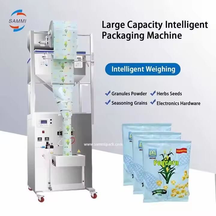 Máquina de embalaje semiautomática de dos cabezas de gran peso para semillas de granos de soja