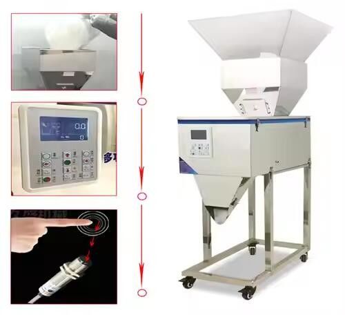 Máquina automática de 100-2500G de especias / café / detergente en polvo para bolsas de bolsas bolsas de cartón bolsas para agua té bebida arroz