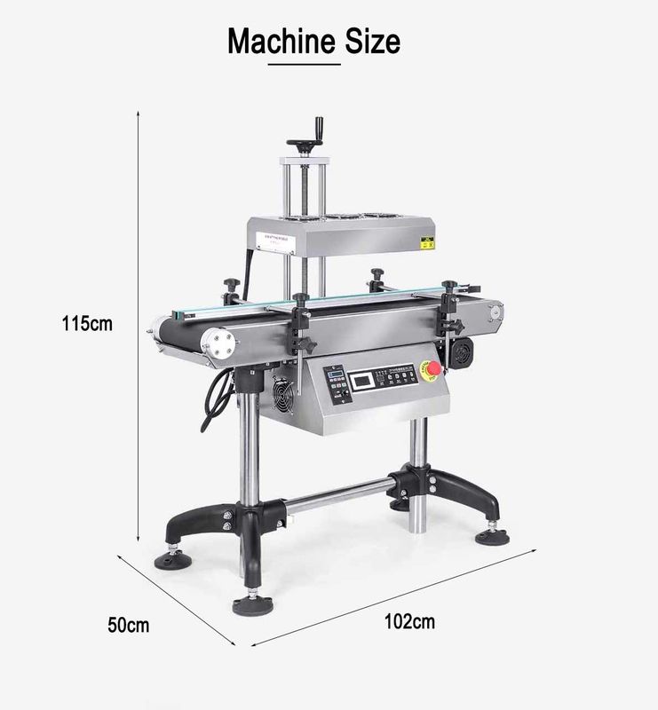 Selador de botellas de papel de aluminio Máquina de sellado térmico por inducción electromagnética para latas de bebidas barriles de papel equipo de embalaje de vidrio