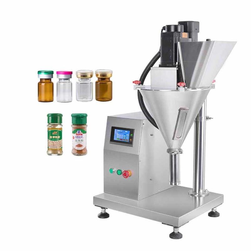 Máquina semiautomática de llenado de polvo seco Bolsa de botella Leche Cosmética Química de Pólvora Pesada de dosificación Aguilar Máquina de llenado de polvo