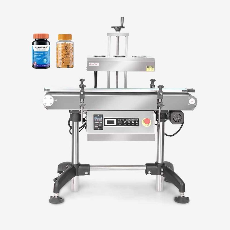 Máquina de sellado por inducción automática vertical continua de alta eficiencia para latas de bebidas barriles de papel de aluminio