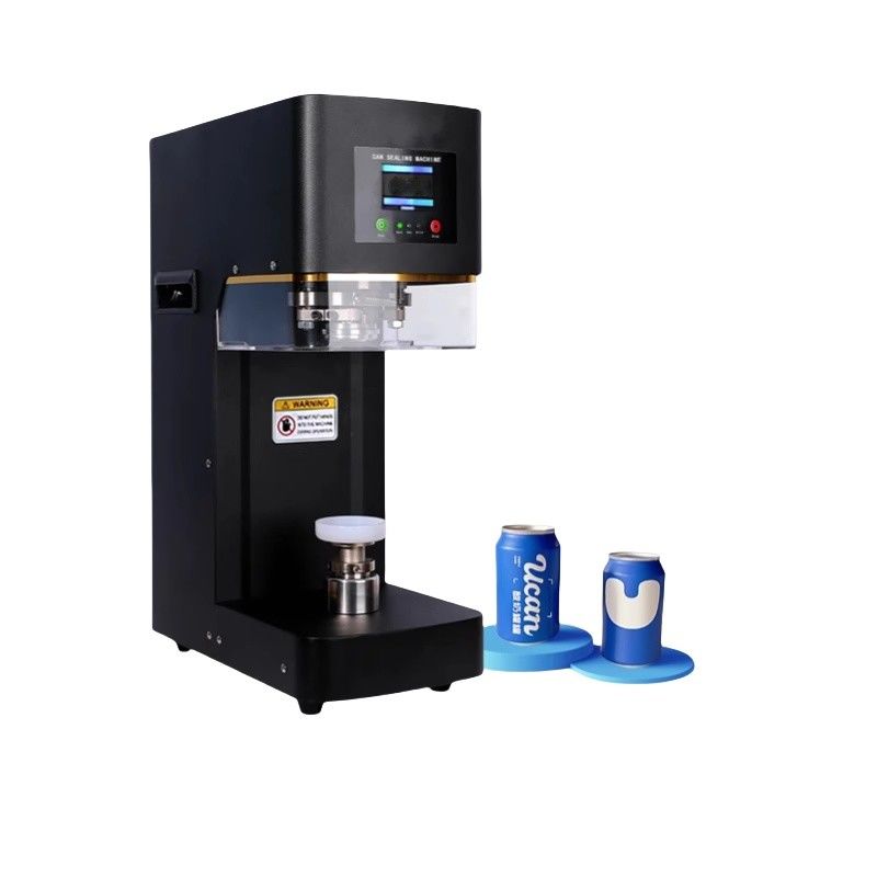Fabricante de la fábrica totalmente automático de la lata de soda de estaño máquina de sellado de costura para la lata de té de burbujas manual de embalaje impulsado para el papel