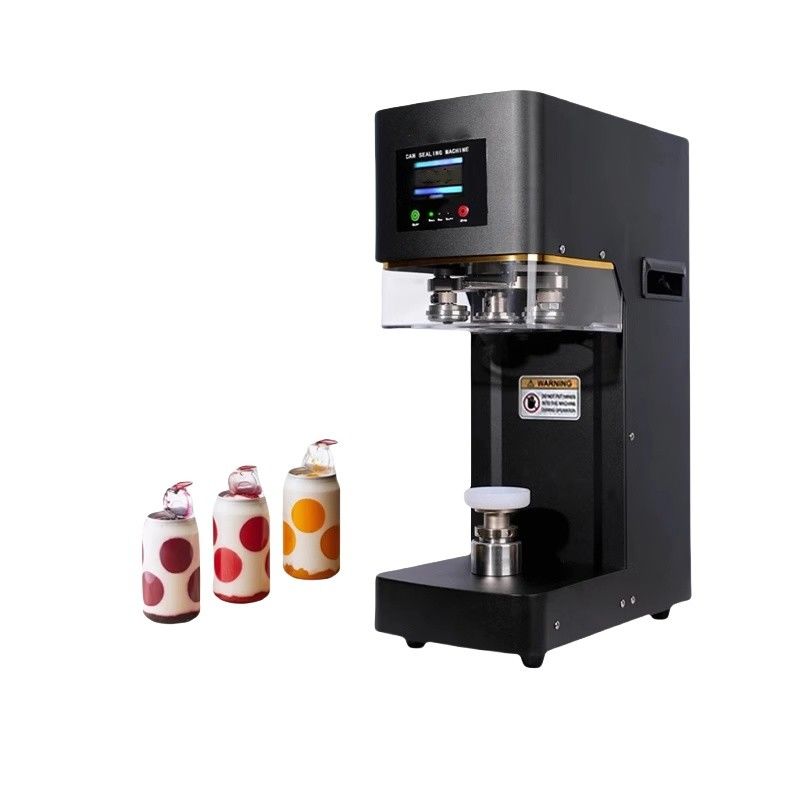 Fabricante de la fábrica totalmente automático de la lata de soda de estaño máquina de sellado de costura para la lata de té de burbujas manual de embalaje impulsado para el papel