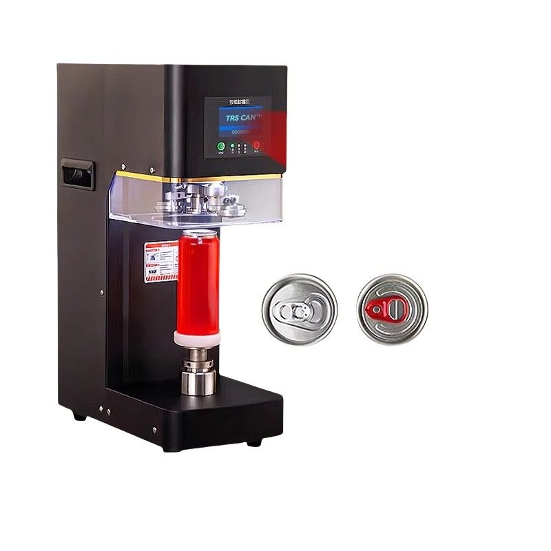 Fabricante de la fábrica totalmente automático de la lata de soda de estaño máquina de sellado de costura para la lata de té de burbujas manual de embalaje impulsado para el papel