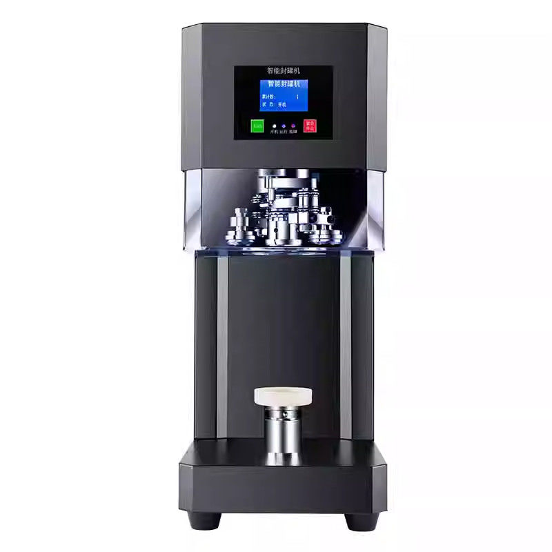 Fabricante de la fábrica totalmente automático de la lata de soda de estaño máquina de sellado de costura para la lata de té de burbujas manual de embalaje impulsado para el papel