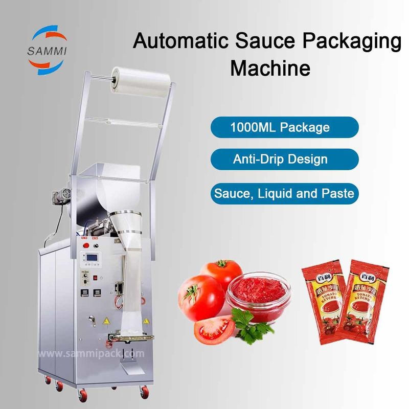 Precio al por mayor de fábrica Chilli Tomato Salsa caliente Pasta de cacahuete Ketchup Lácteos líquidos máquina de embalaje de llenado