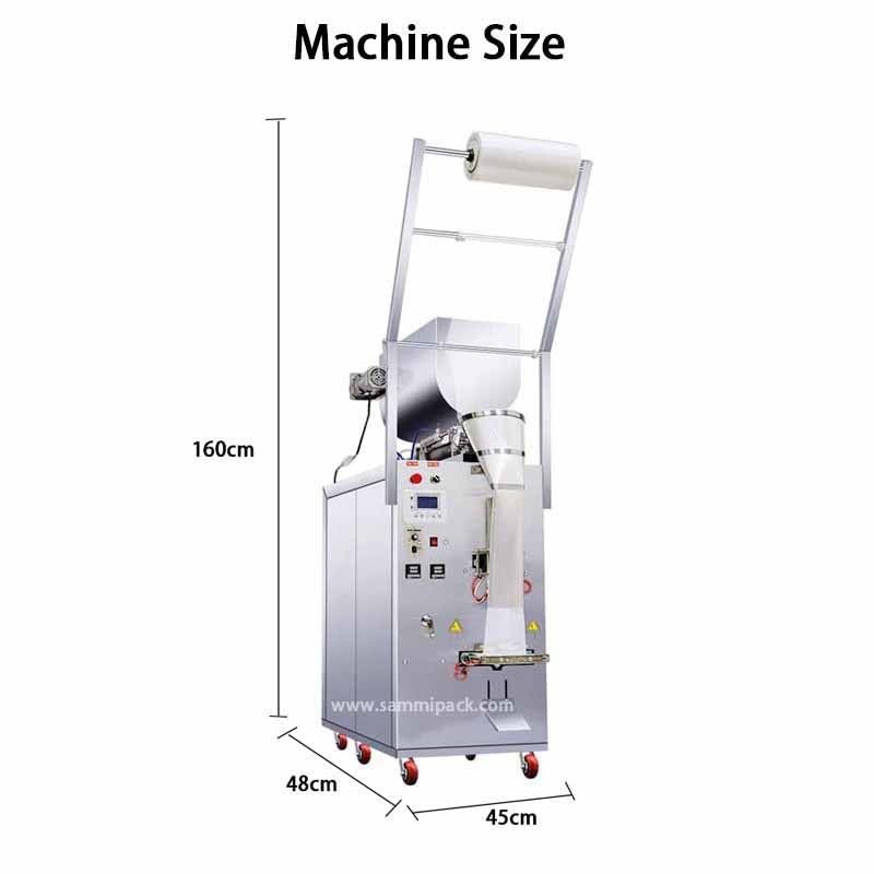 Máquina empacadora de bolsas pequeñas para aplicaciones alimentarias con sellado en 4 lados, para envasado de salsa líquida y ketchup, 220V/50HZ