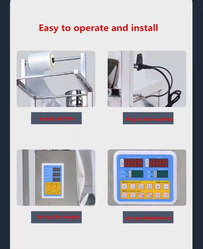Máquina envasadora multifuncional totalmente automática para palomitas de maíz, patatas fritas y harina de frutos secos