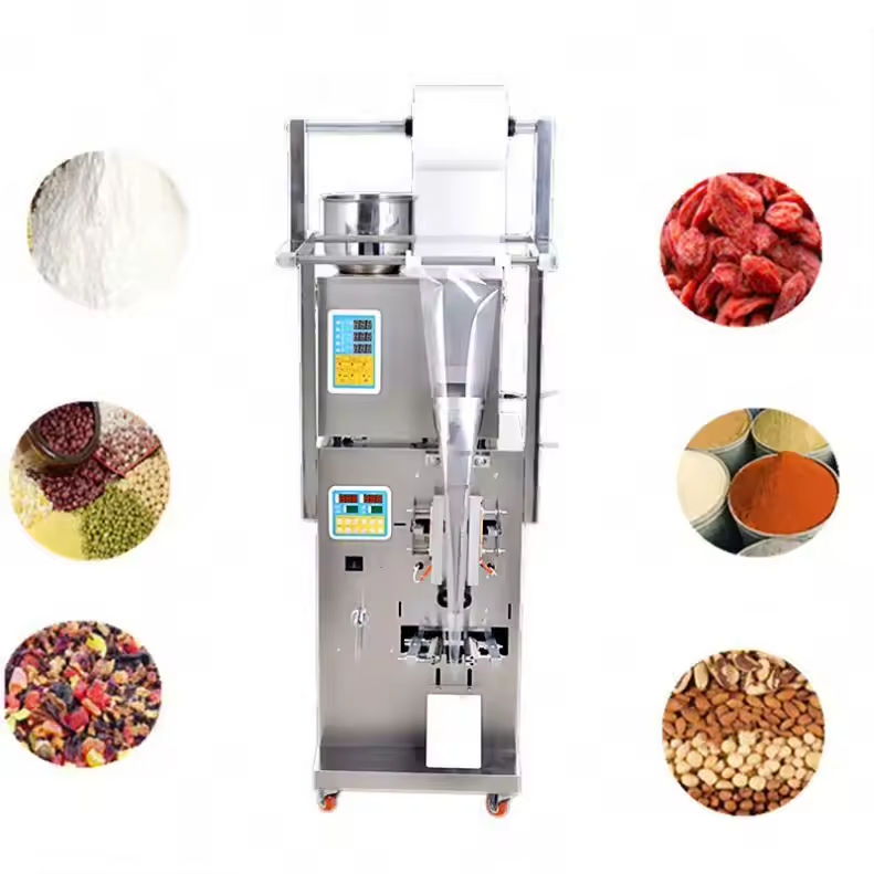 Máquina envasadora multifuncional totalmente automática para palomitas de maíz, patatas fritas y harina de frutos secos