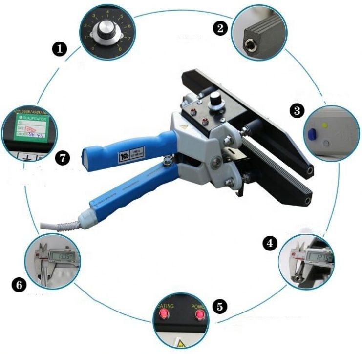 Clampada de mano sellador de bolsas de plástico sellador portátil de bolsas de aluminio máquina de sellado FKR-400