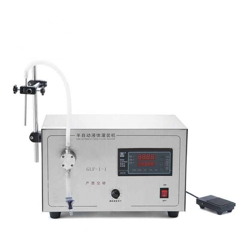 Máquina llenadora de líquidos eléctrica de alta precisión con doble bomba GLF-1-1