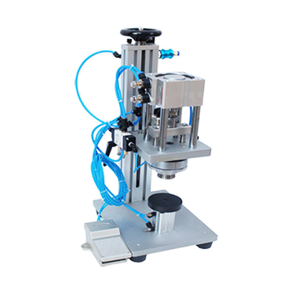 Semi-automático sellador de perfumes botella de cierre de la herramienta de encrucijado máquina de tapón para el vial de perfume