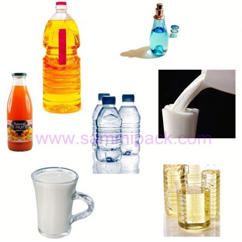 Llenadora de líquidos semiautomática de 2 cabezales para botellas de vidrio y plástico PET a pequeña escala 1000-5000ML