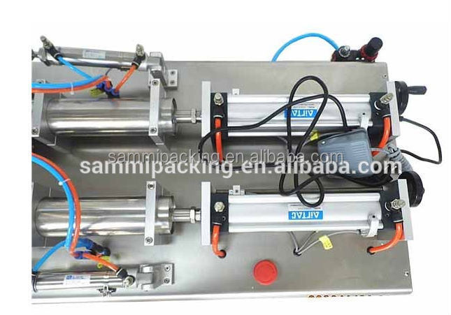 Máquina de Llenado de Líquidos Neumática de Alta Velocidad, Llenadora de Aceite de Girasol de Doble Cabezal, Máquina de Llenado de Jabón Líquido
