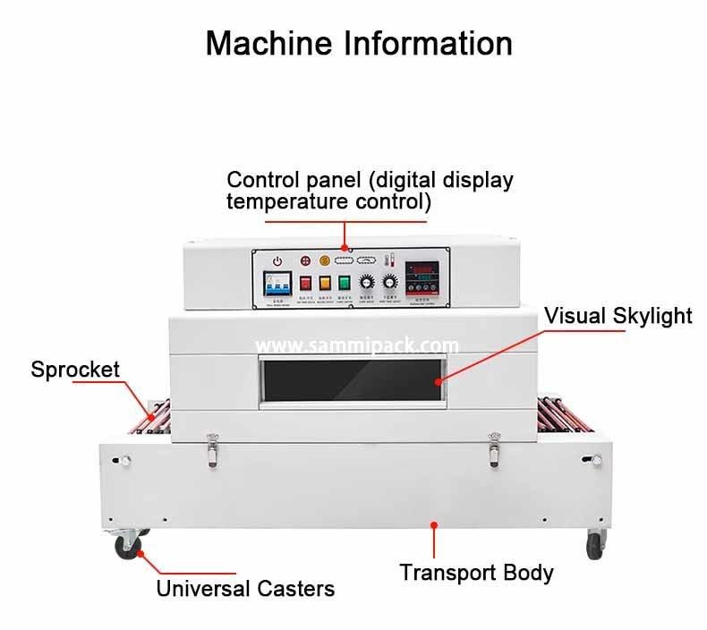 BSS-400 BS-400 Túnel de retracción / Máquina de envoltura retráctil para botellas/paquetes de cartón