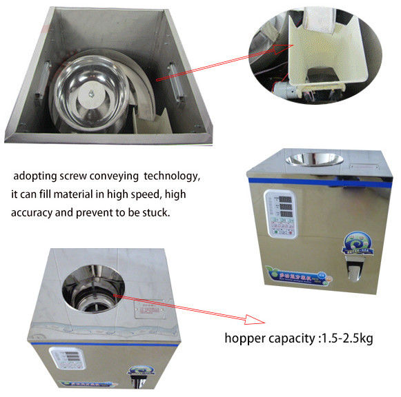 Venta caliente FZ-100 Te seco, polvo, semillas, grano pesaje máquina de llenado 2-100g