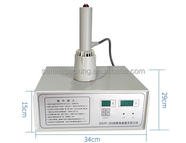 Selladora de botellas por inducción portátil DGYF-500B 100% nueva, selladora de tapas de aluminio para boquillas